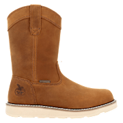 Georgia Boot Core 37 Waterproof Wedge Wellington Work Boots for Men - Brown